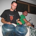 Tim drumming
